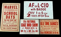(4) Vintage Advertising Signs