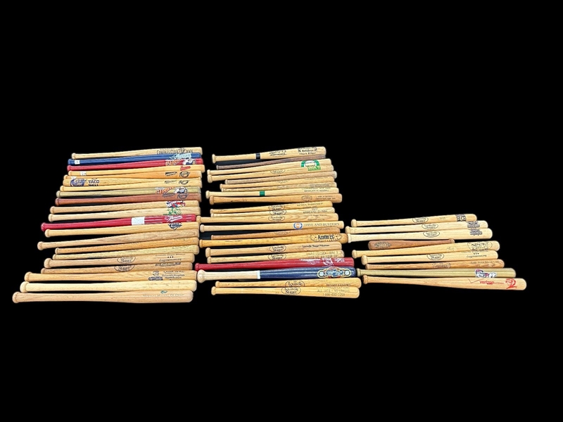 (51) Miscellaneous Mini Bats; Minor League Teams, Advertising, Political, Souvenirs