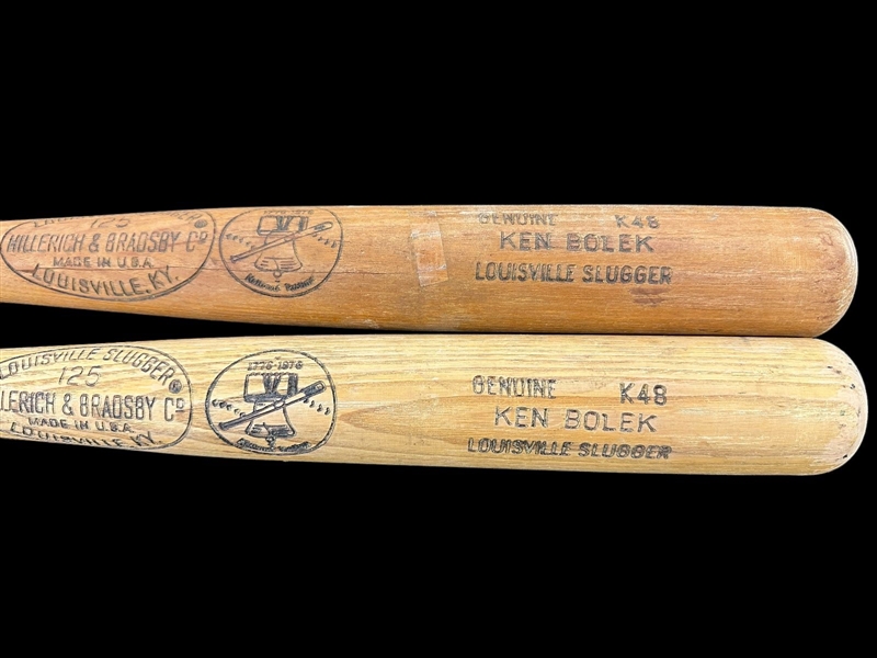 (2) Ken Bolek Genuine K48 H & B Louisville Sluggers