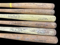 (6) Group of Little League Vintage Bats; Mantle, Maris