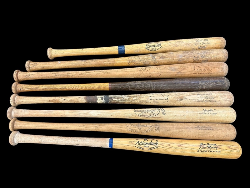 (8) Group of Full Size Vintage Baseball Bats; Store Models, Specials , Jackie Robinson, Bench