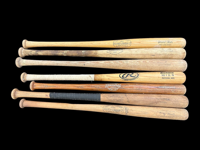 (7) Full Size Baseball Bats; Mantle, Maris, Lynn, Others