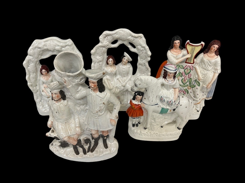 (5) Staffordshire Figurines