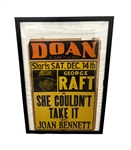Vintage Doan Theater Advertising Poster