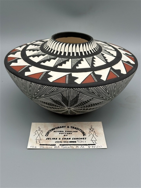 Selina Sanchez Acoma Pottery Vessel