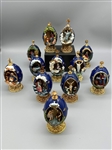 (12) House of Faberge Eggs Franklin Mint