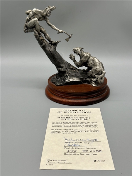 Chilmark Pewter Figurine COA With Original Box: Moment of Truth