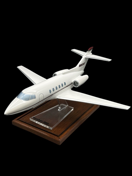 Hawker 800 Private Jet Scale Model on Stand