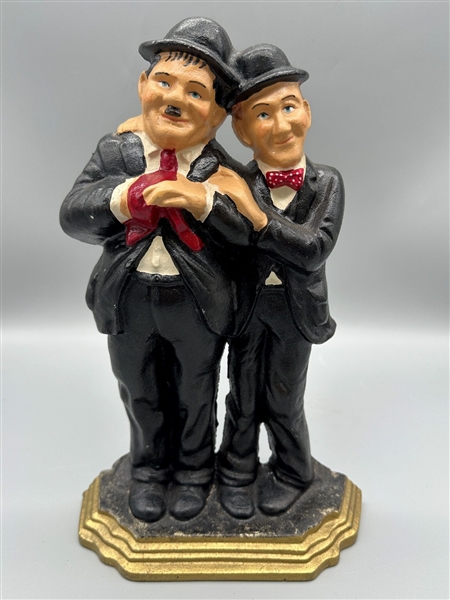 Laurel and Hardy Cast Iron Door Stop