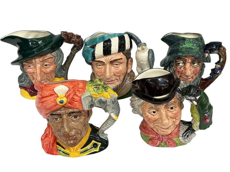 (5) Royal Doulton Large Character Mugs