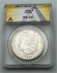 1886-P Morgan Silver Dollar Anacs MS 62 VAM-6