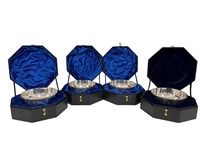 (4) Sterling Silver Bowls In Velvet Lined Presentation Cases by James Curtis Master Silversmith