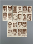 (5) 1938 Four on One Exhibit Baseball Cards