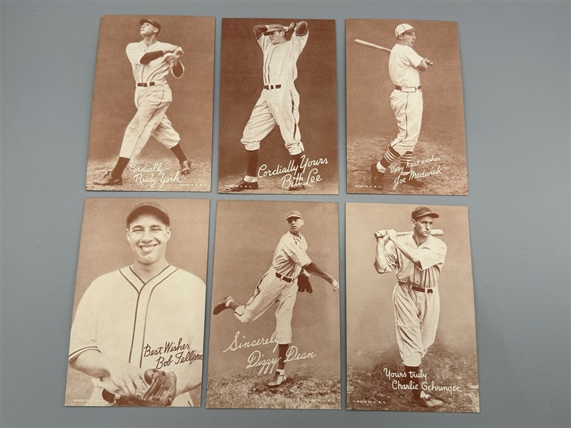 (6) 1939-1946 Exhibit Salutations Cards