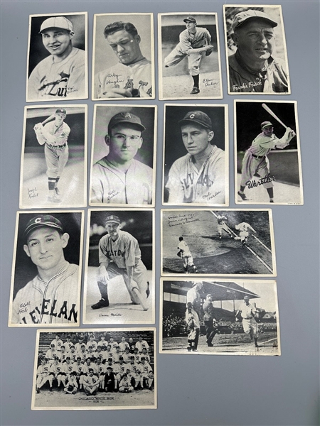 (13) 1936 National Chicle Fine and Wide Pens Baseball Cards