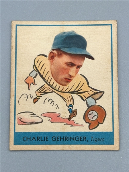 1938 Goudey Heads Up #241 Charlie Gehringer Baseball Card