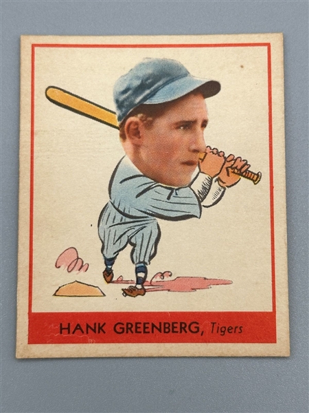 1938 Goudey Heads Up #253 Hank Greenberg Baseball Card