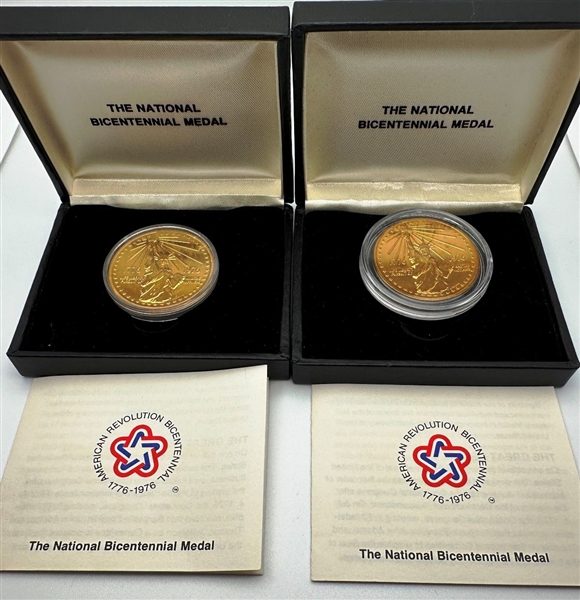 (2) National Bicentennial Medals US Mint