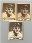 (3) 1940 Playball #134 Joe Cronin Baseball Cards