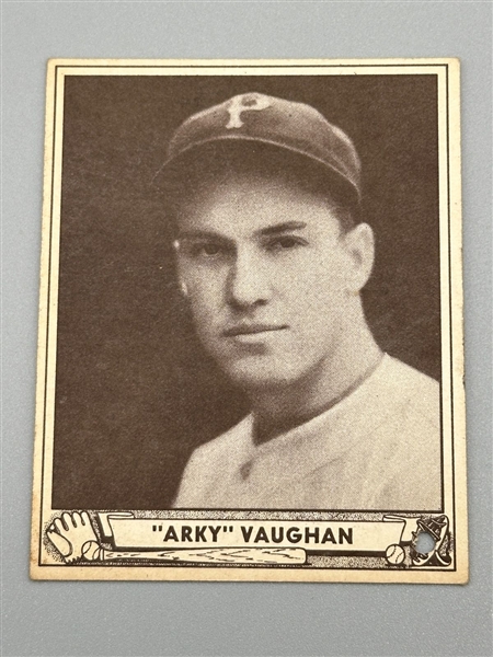 1940 Playball #107 Arky Vaughn: 