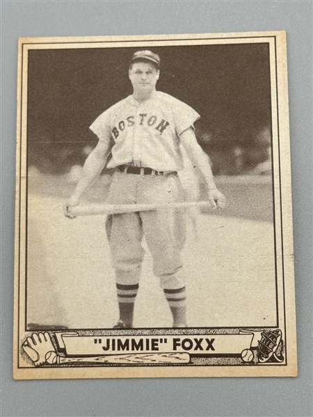 1940 Playball #133 Jimmie Foxx Baseball Card