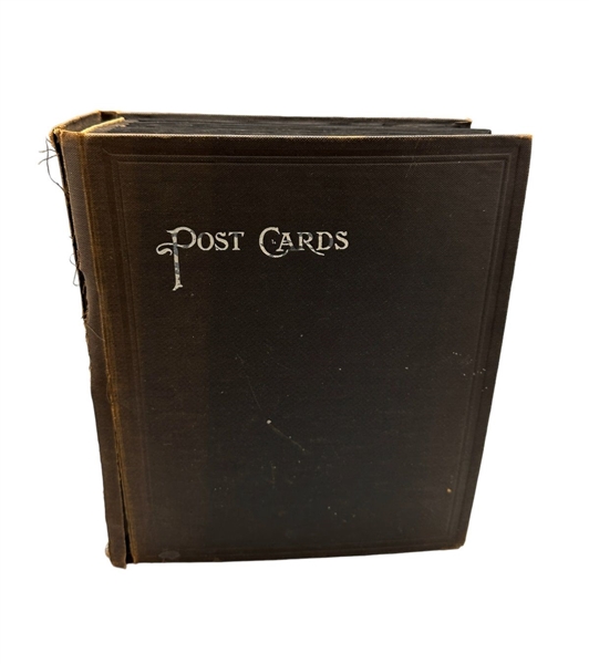 Vintage Postcard Album With 436 Cards