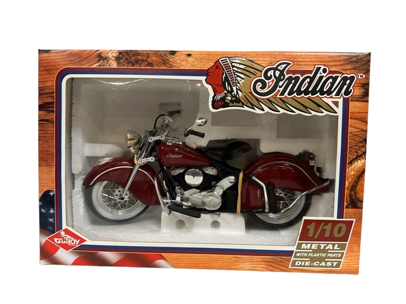 Indian 1/10 Metal Die Cast Motorcycle with Original Box