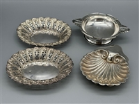 (4) English Sterling Silver Nut Cellars/Dishes