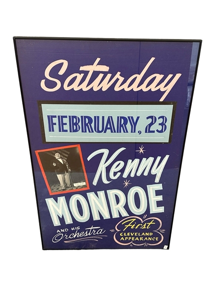 Kenny Monroe and His Orchestra Advertising Poster