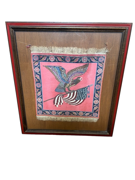 Kashan Flag and Eagle Rug