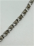 Sterling Silver Diamond Chip Bracelet