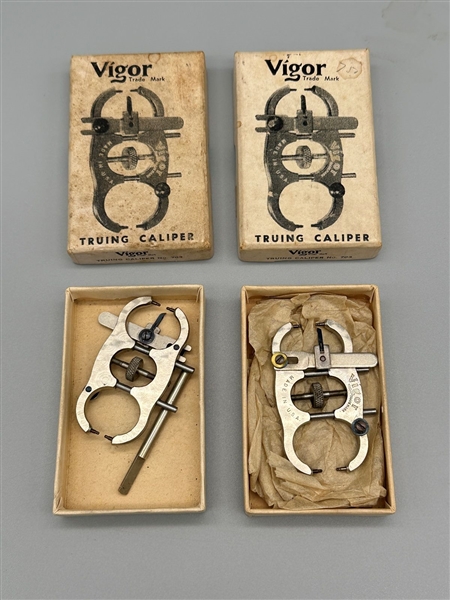 (2) Vigor Truing Calipers in Original Boxes For Watch Repair