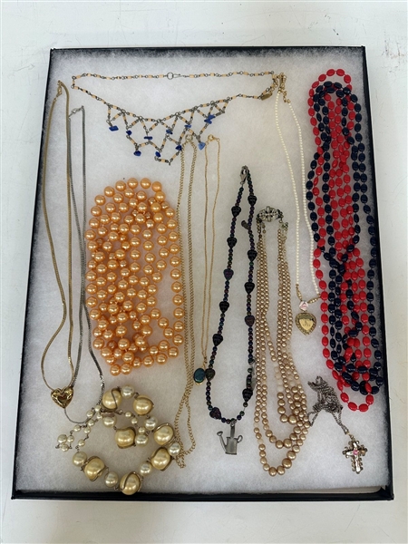 Group of Vintage Costume Jewelry Necklaces