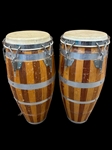 Pair of 1970s Palino Quinto Mexico Floor Drums