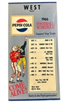 1966 Pepsi-Cola West "Cowboys" Football Schedule