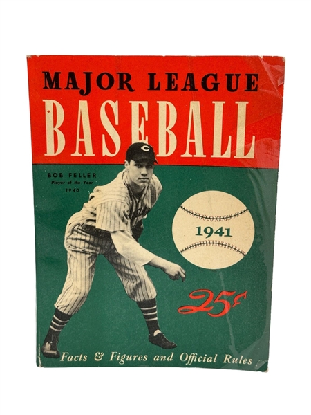 1941 MLB Bob Feller Facts and Figures Rules Booklet