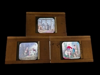 (3) Hand Painted Color Slides Knights of Malta