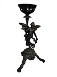 Cast Iron Candle Holder Figural Fairy Base