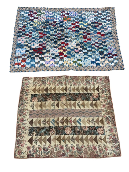 (2) Small Hand Made Quilts