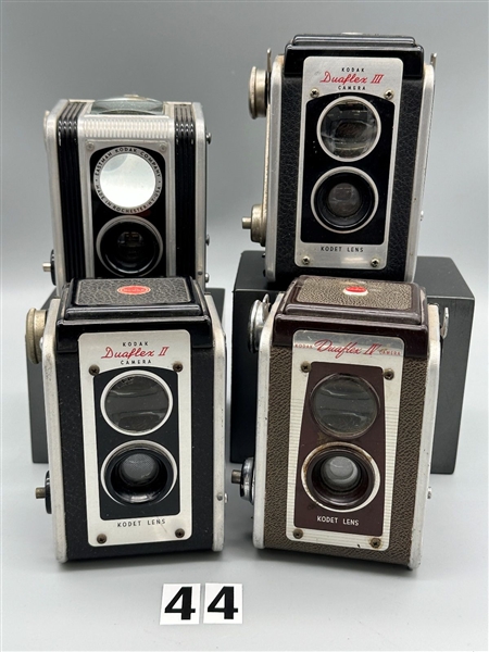 (4) Duaflex U.S. Model Cameras With 620 Spools