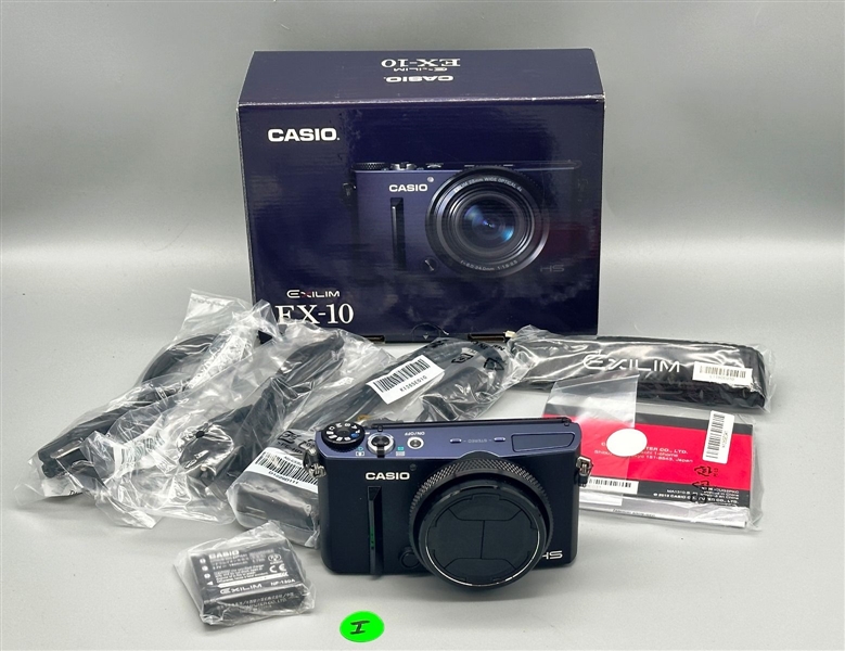 I) Casio Exilim Ex-10 Digital Camera with Original Box