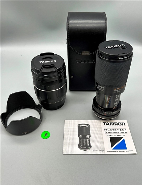 R) (2) Tamron Lenses, Case and Filters 