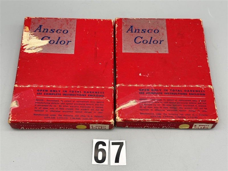 (2) Sealed Boxes Ansco Color Sheet Film