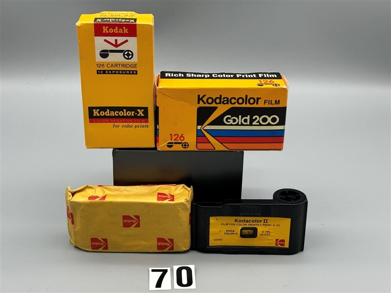 (4) Kodak 126 Film Cartridges