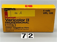 Pro Pack Vericolor, 120 VPL, 5 Rolls Camera Film