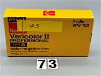 Vericolor, 120 VPS, 5 Rolls Camera Film