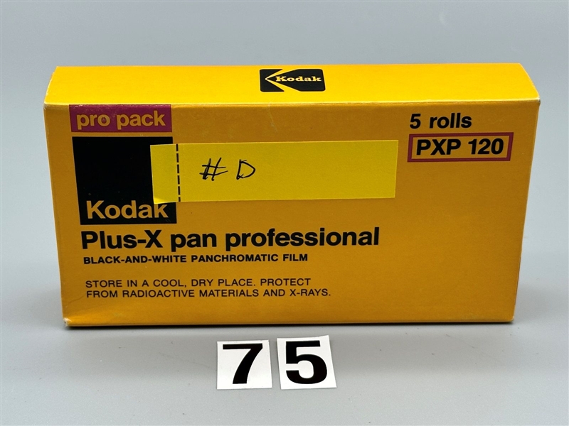 (5) Rolls Plus X 120 Black and White Panchromatic Film