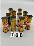 Mystery Film (10) Rolls of Exposed and Undeveloped Color Film Size 120