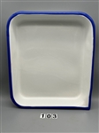 (1) Near Perfect Porcelain Enamel Photo Darkroom Tray for Developing Standard 8x10 Prints