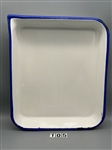 (1) Near Perfect Porcelain Enamel Photo Darkroom Tray for Developing Standard 8x10 Prints